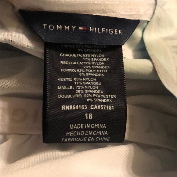 TOMMY Hilfiger Bandeau Bluebird One Piece Swimsuit - Picture 5 of 6